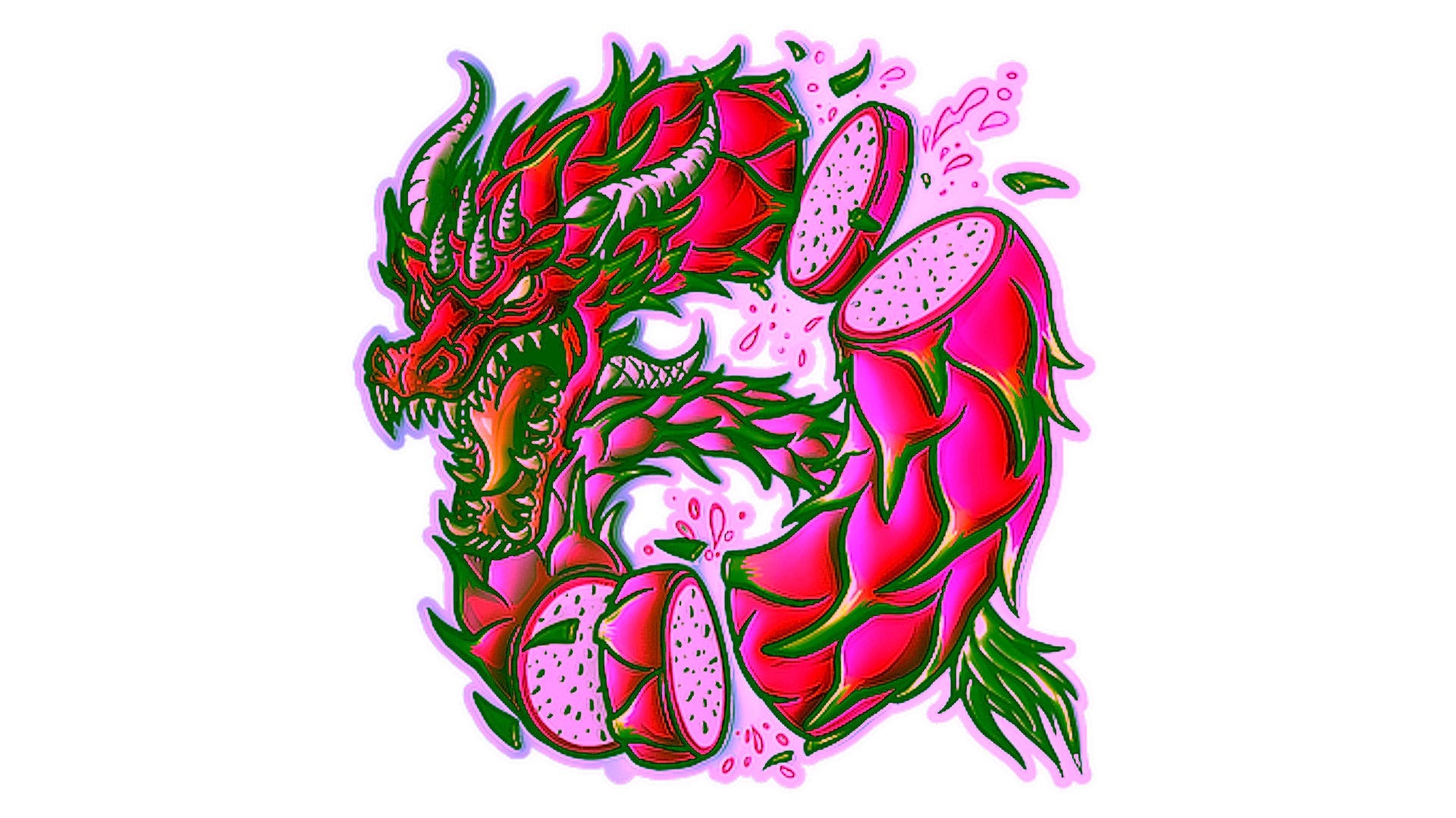 Visar för Sticker | Dragon Fruit (Foil)