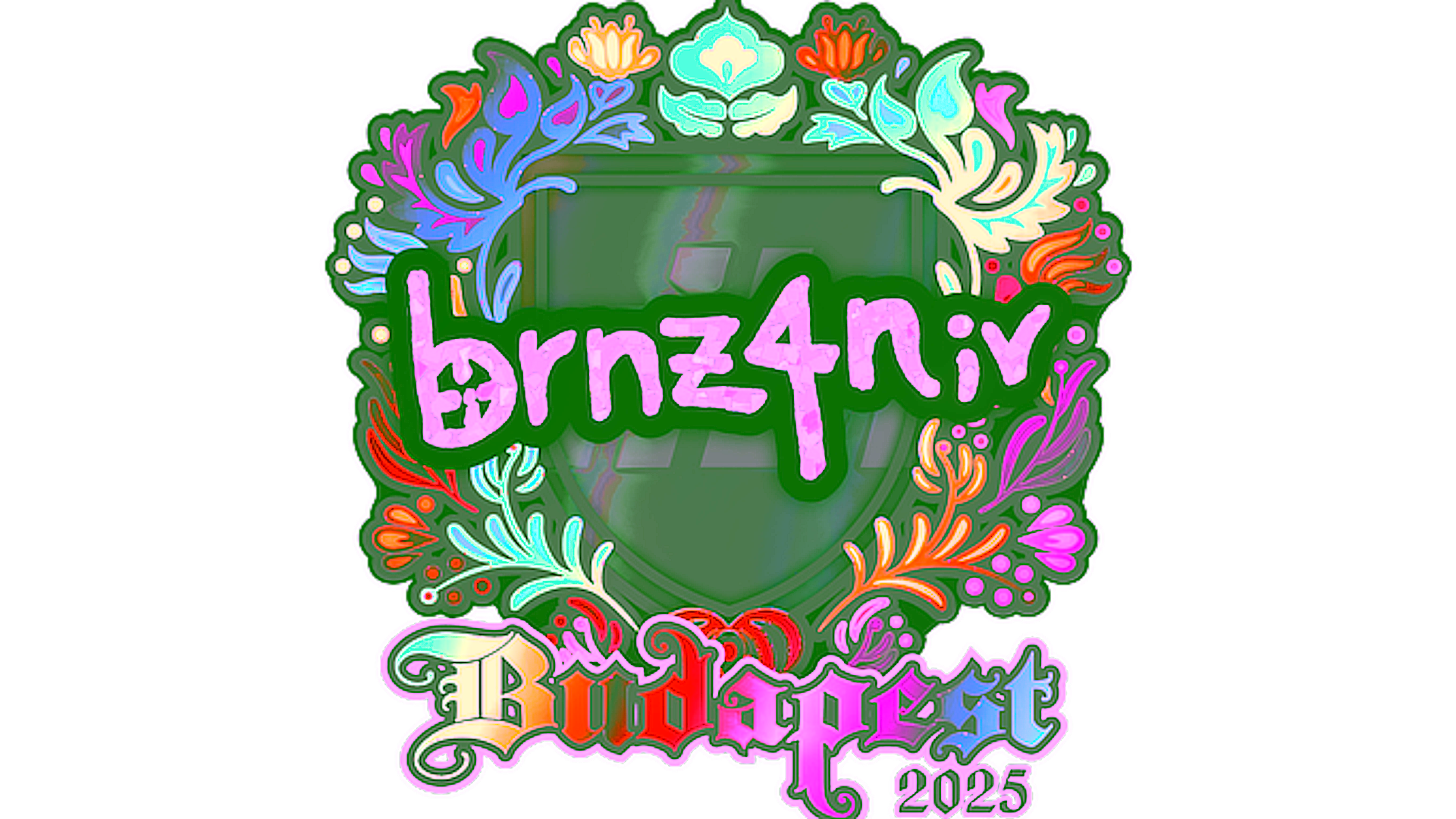 Display for Sticker | brnz4n (Holo) | Budapest 2025