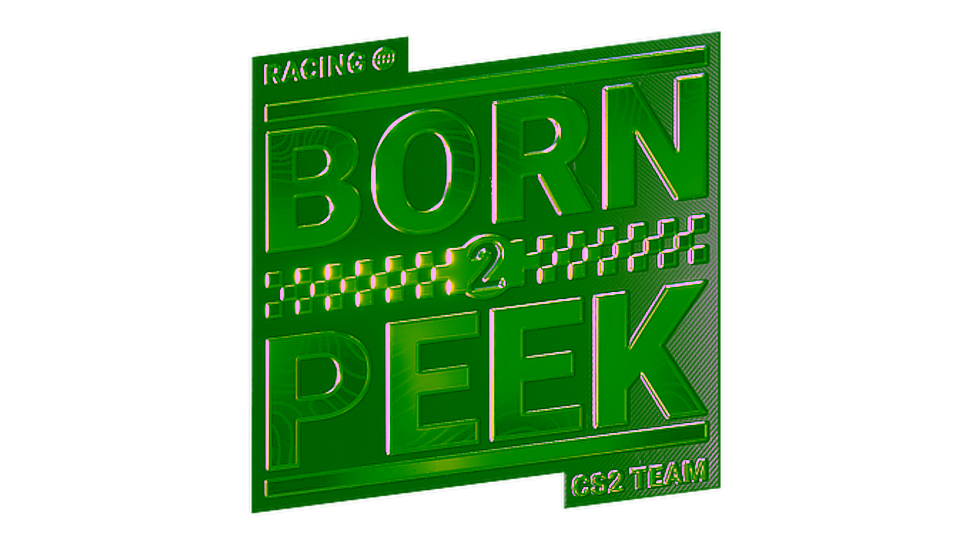 Display for Sticker | Born To Peek (Foil)