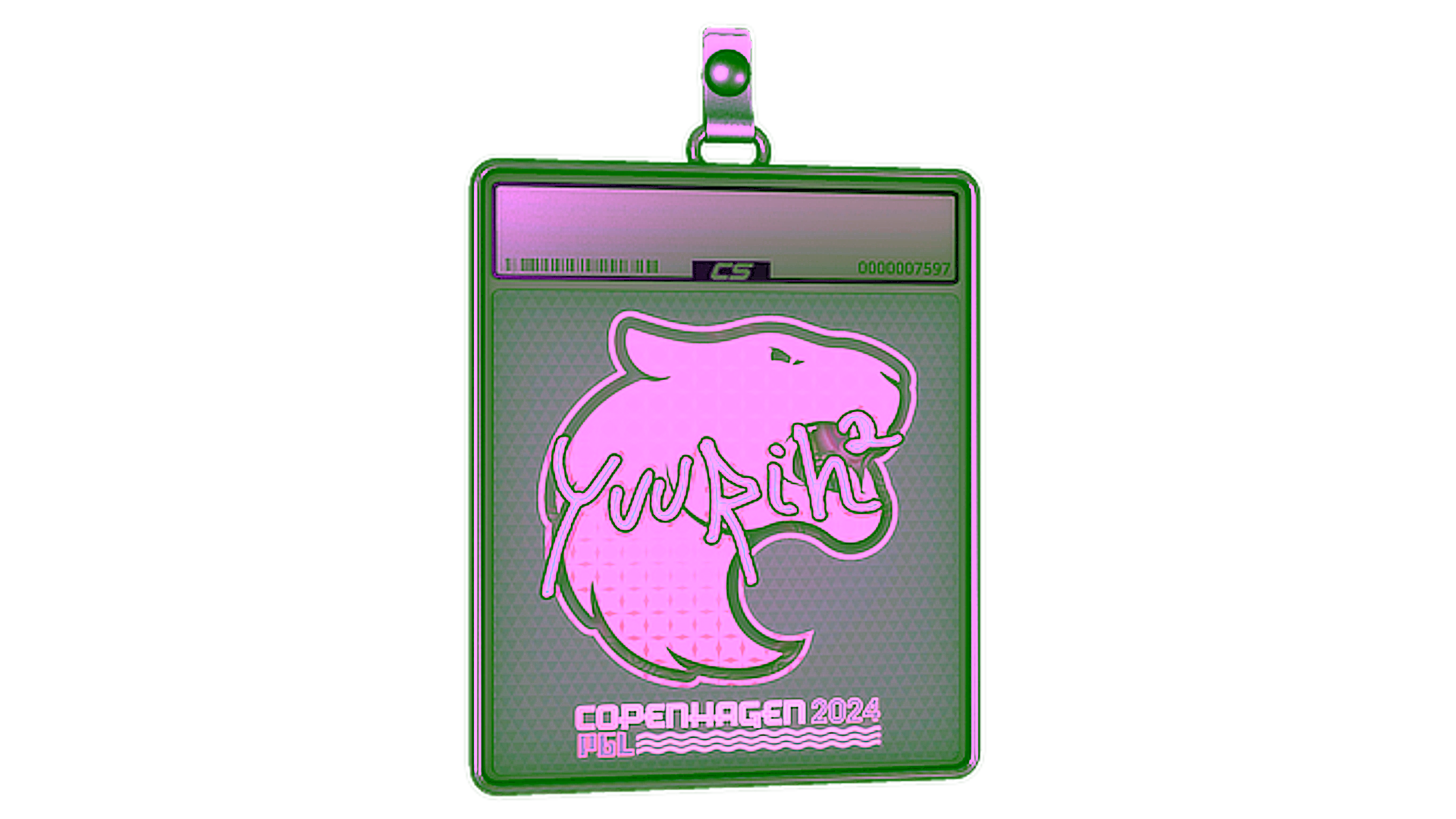 Display for Sticker Slab | yuurih (Holo) | Copenhagen 2024