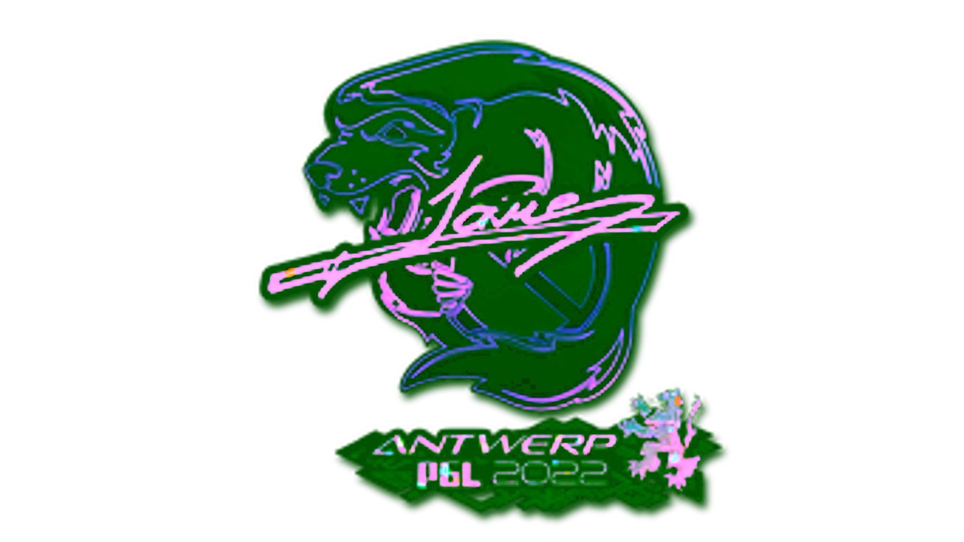 Wyświetl dla Sticker | Jame (Glitter) | Antwerp 2022
