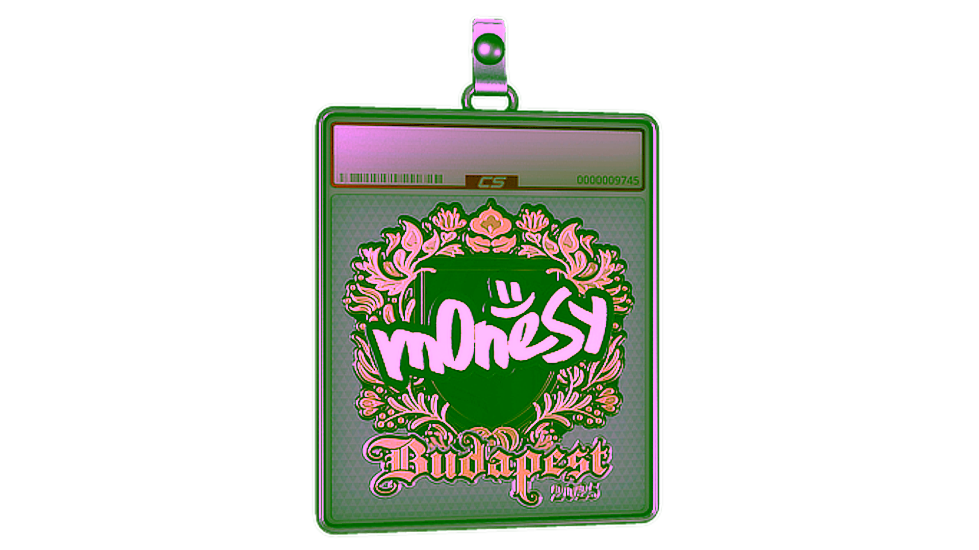 Display for Sticker Slab | m0NESY (Gold) | Budapest 2025