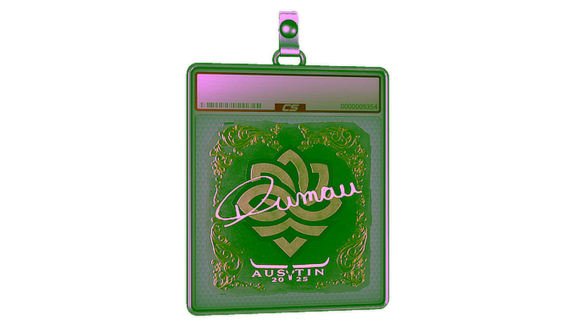 Display for Sticker Slab | dumau (Gold) | Austin 2025