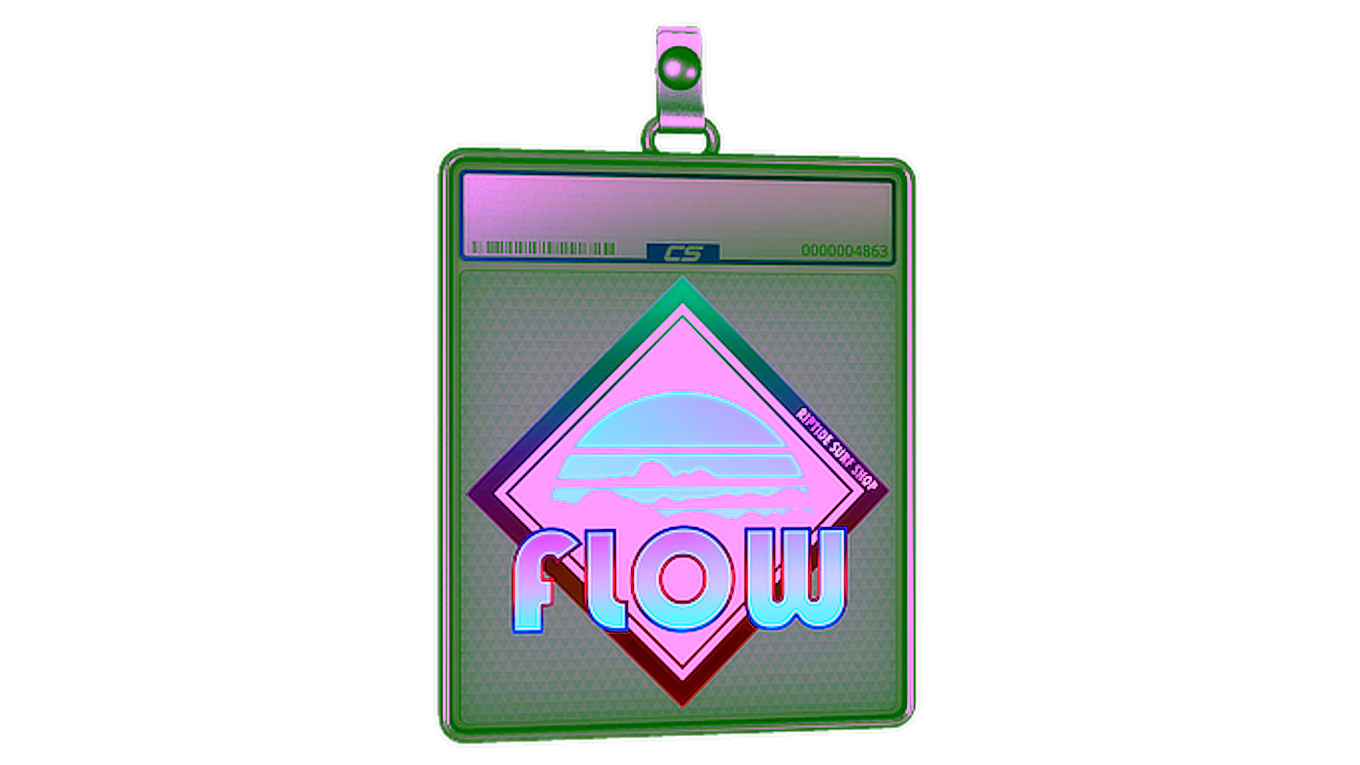 Display for Sticker Slab | Cotton Candy Flow (Holo)