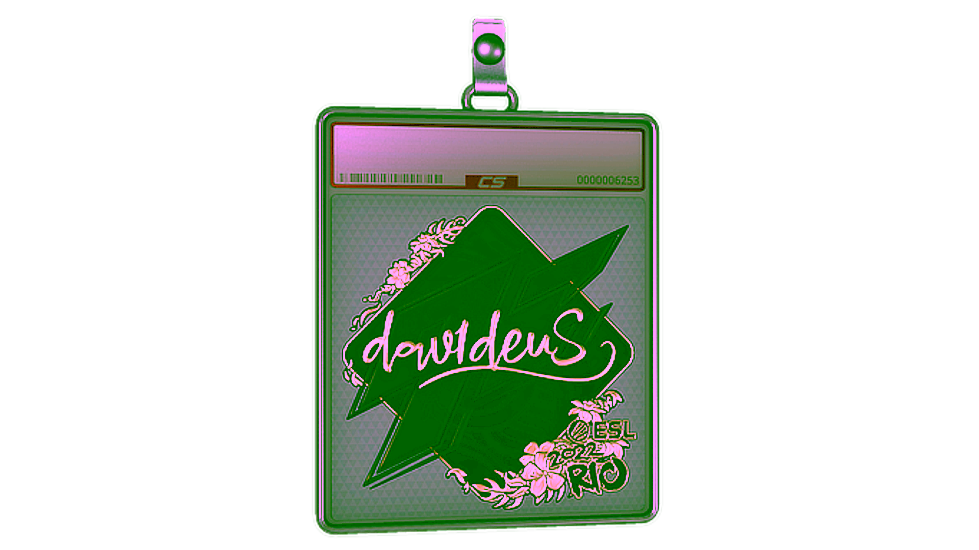 Display for Sticker Slab | dav1deuS (Gold) | Rio 2022