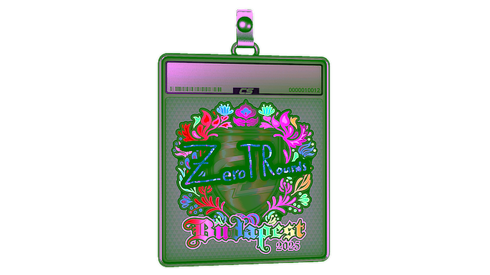 Exibição para Sticker Slab | ztr (Holo) | Budapest 2025