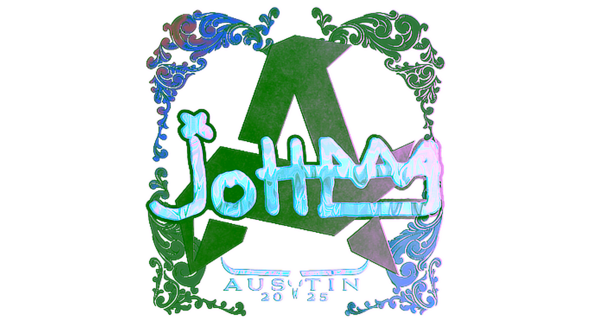 Display for Sticker | jottAAA (Holo) | Austin 2025