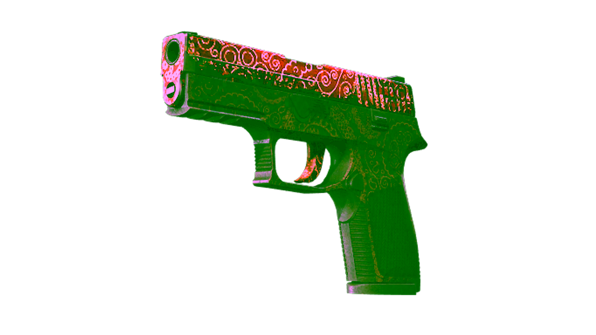 Exibição para StatTrak™ P250 | Mehndi (Battle-Scarred)