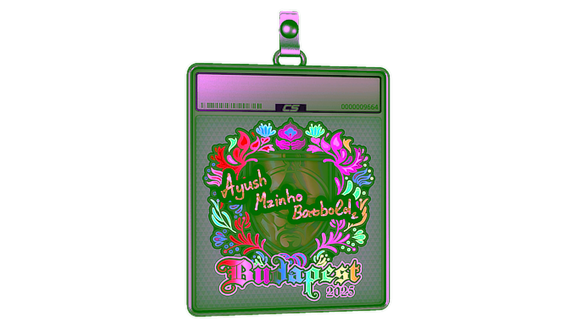 Display for Sticker Slab | mzinho (Holo) | Budapest 2025