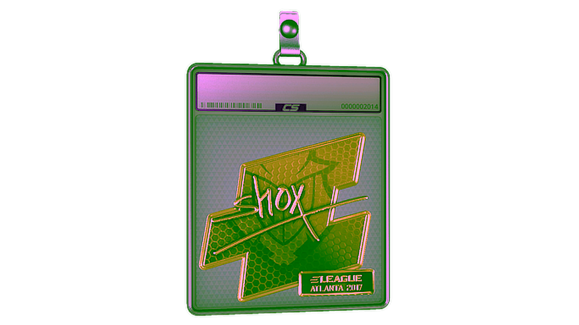 Display for Sticker Slab | shox (Gold) | Atlanta 2017
