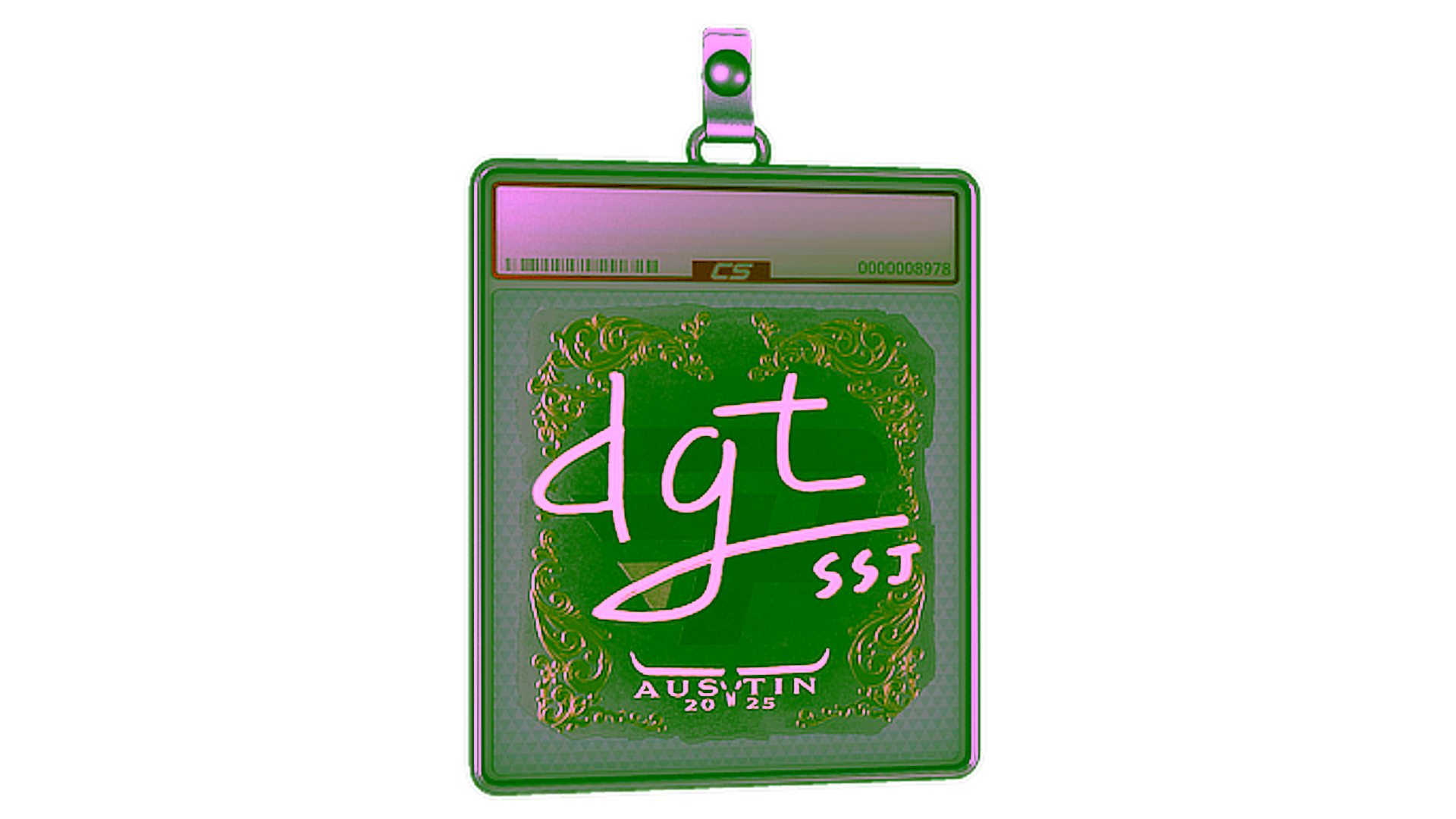 Display for Sticker Slab | dgt (Gold) | Austin 2025