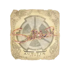 Sticker Swisher Austin 2025
