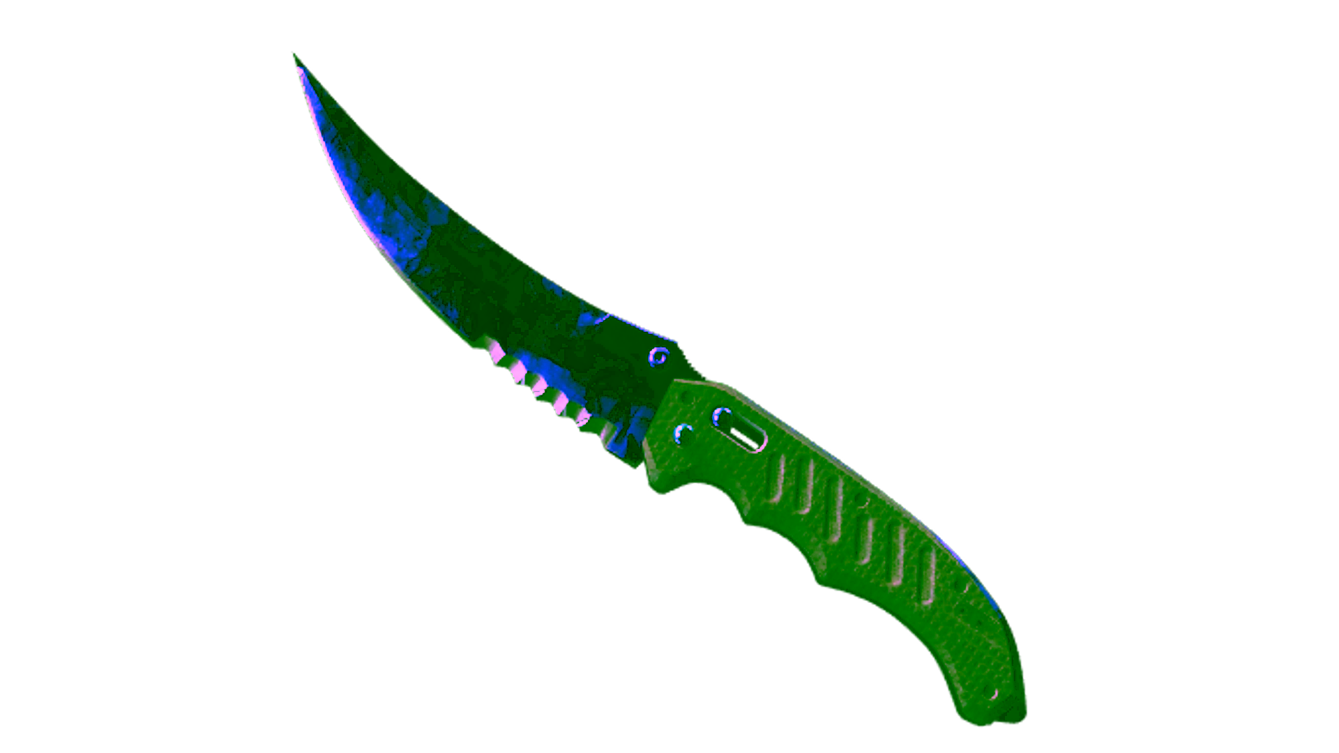 Display for ★ StatTrak™ Flip Knife | Doppler Sapphire (Factory New)