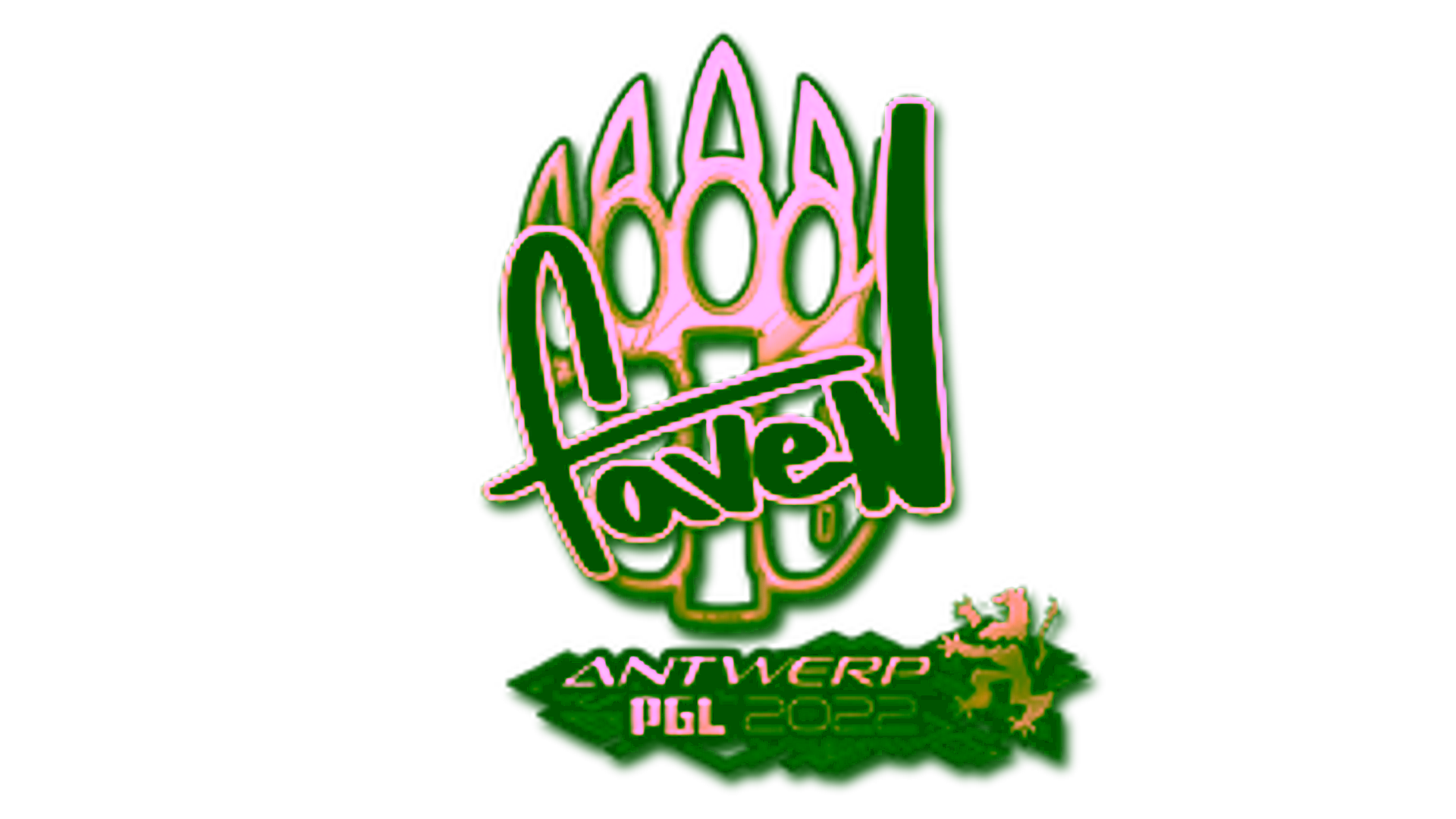 Display for Sticker | faveN (Gold) | Antwerp 2022