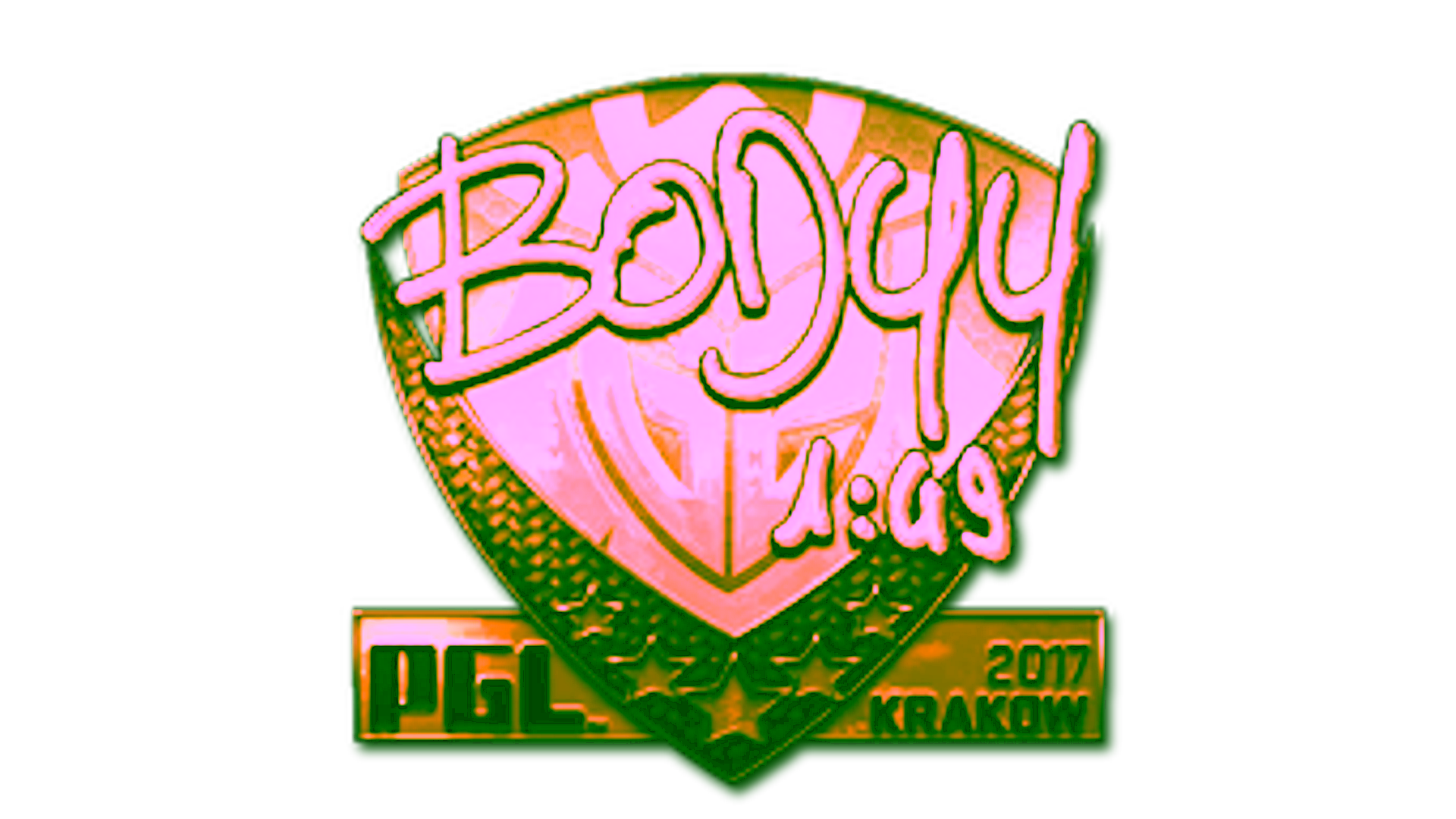 Visar för Sticker | bodyy (Gold) | Krakow 2017