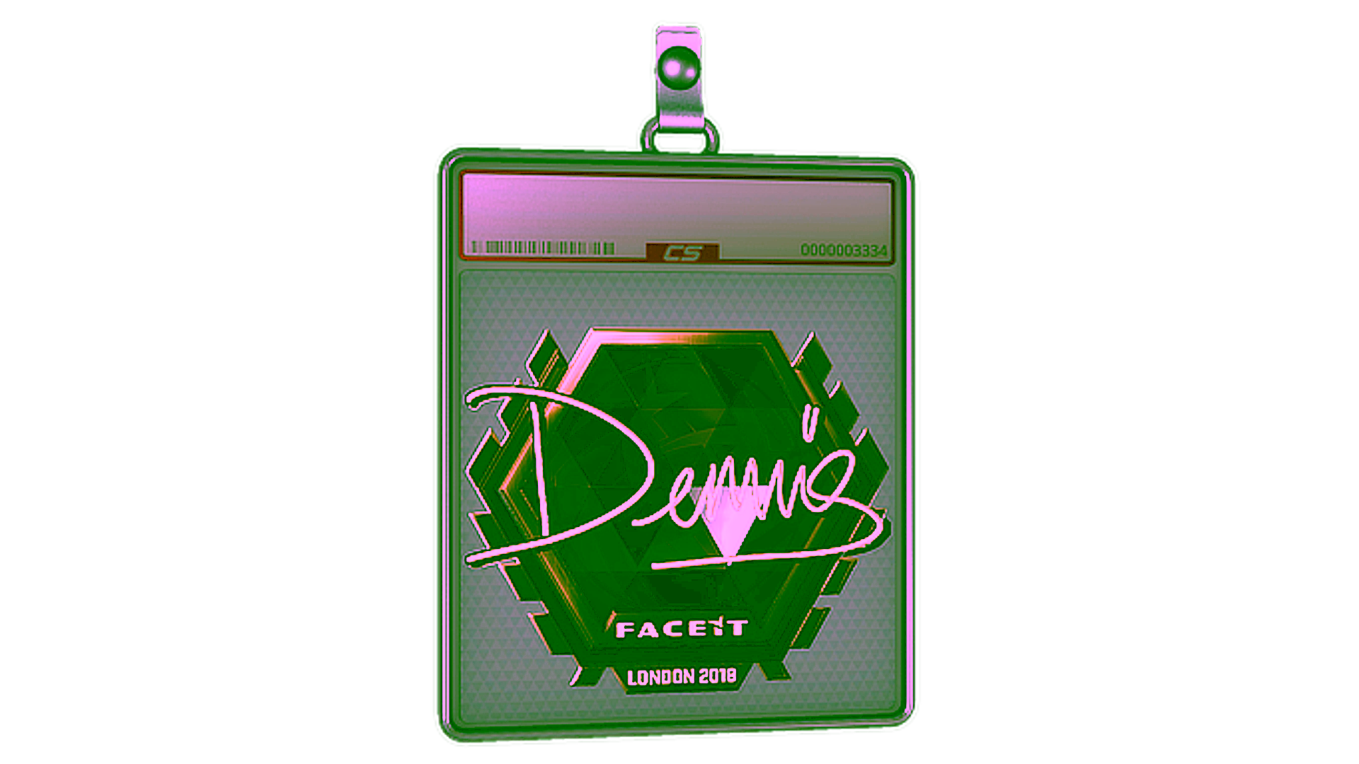 Affichage pour Sticker Slab | dennis (Gold) | London 2018