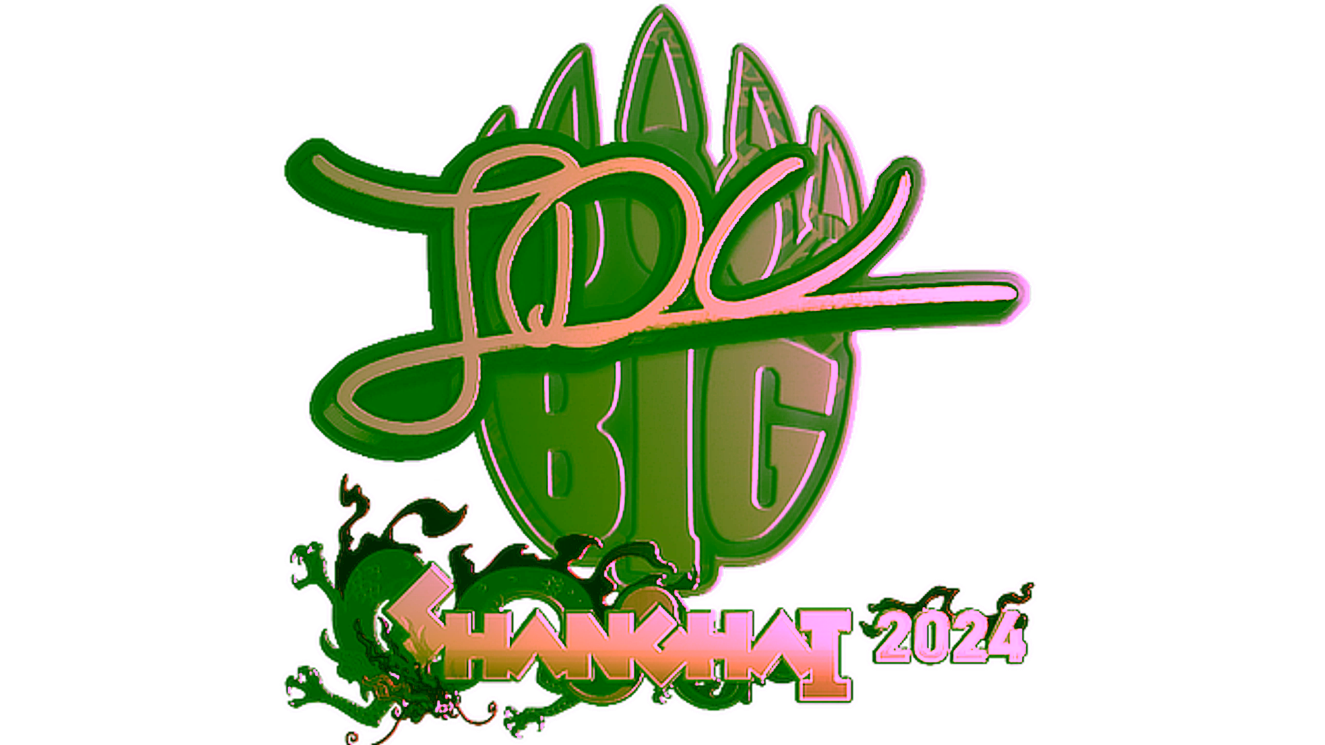 Display for Sticker | JDC (Gold) | Shanghai 2024