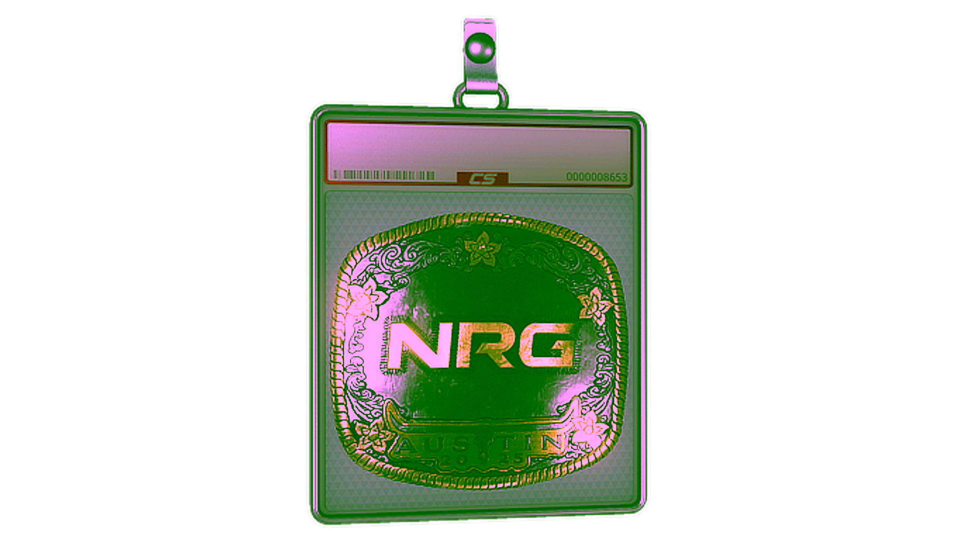 Display for Sticker Slab | NRG (Gold) | Austin 2025