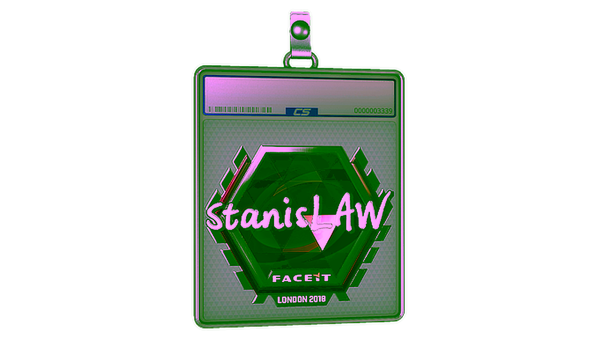 Display for Sticker Slab | stanislaw (Foil) | London 2018