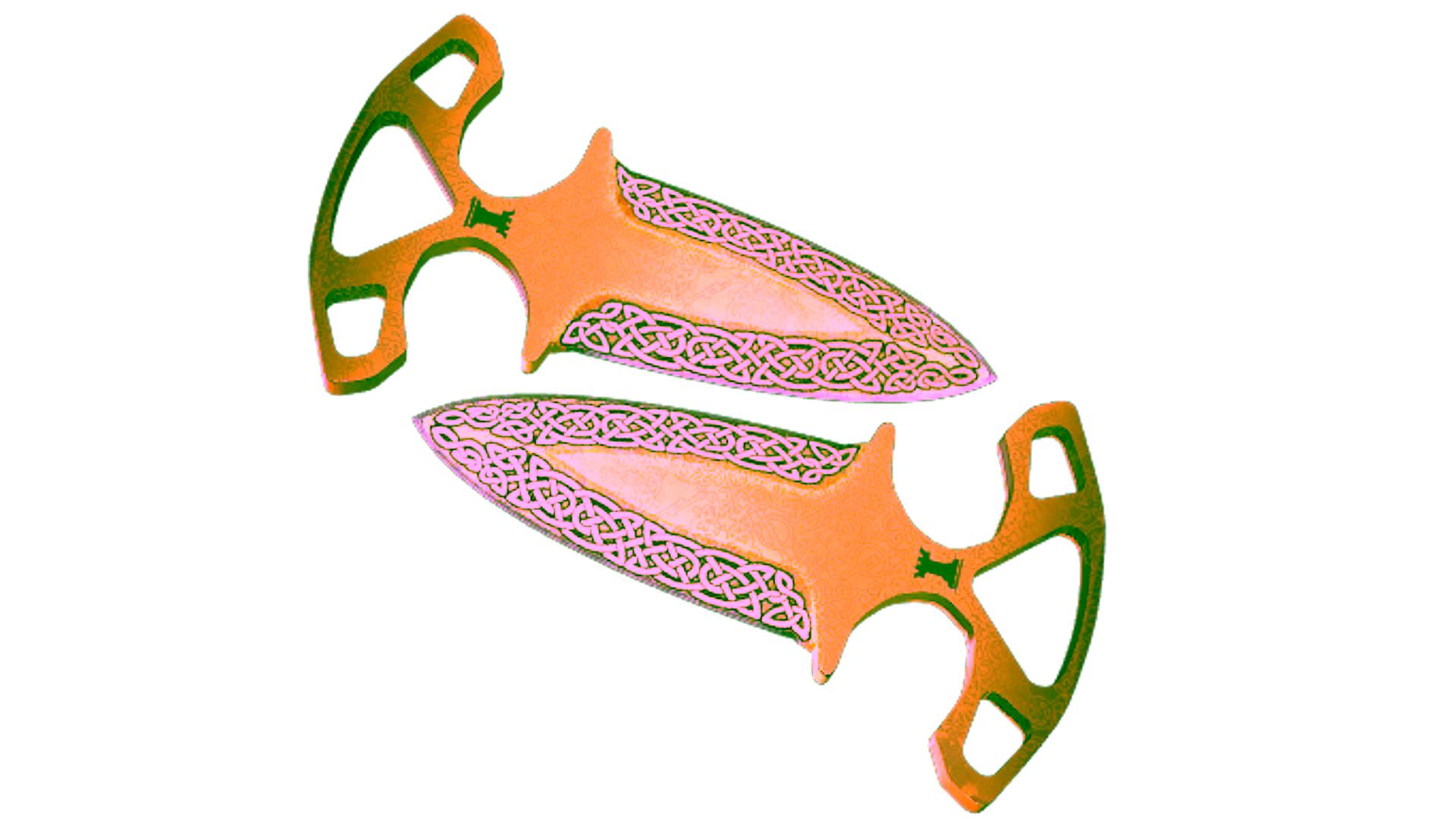 Дисплей для ★ StatTrak™ Shadow Daggers | Lore (Well-Worn)