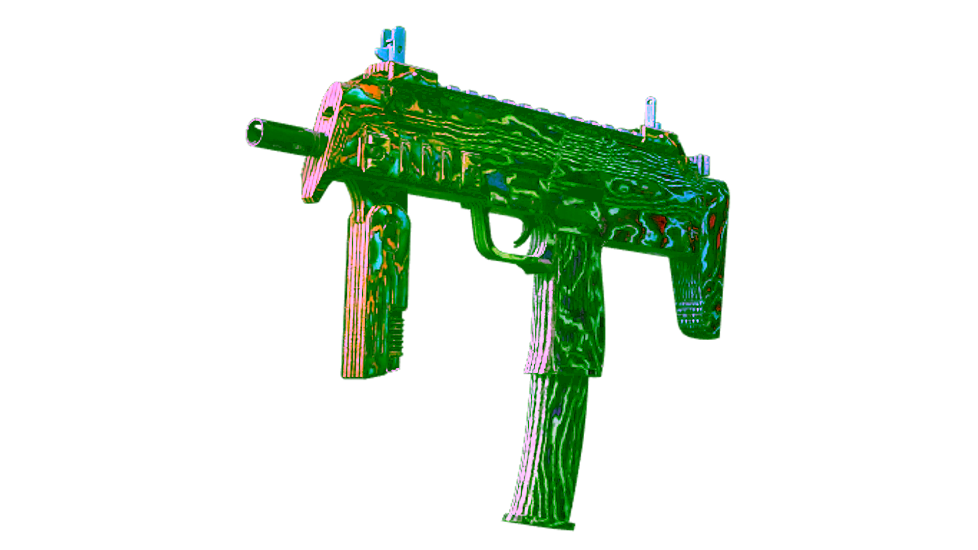 Дисплей для StatTrak™ MP7 | Neon Ply (Factory New)