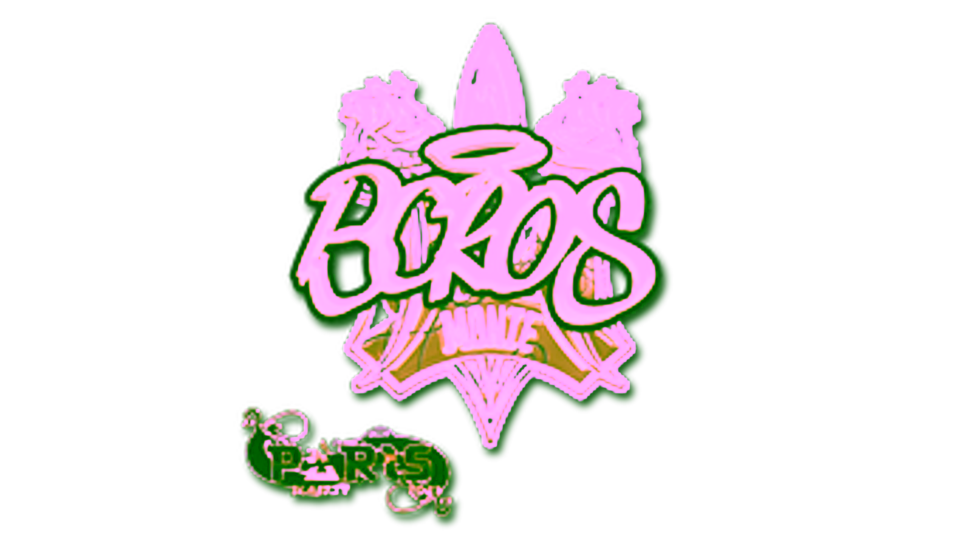 Display for Sticker | BOROS (Gold) | Paris 2023