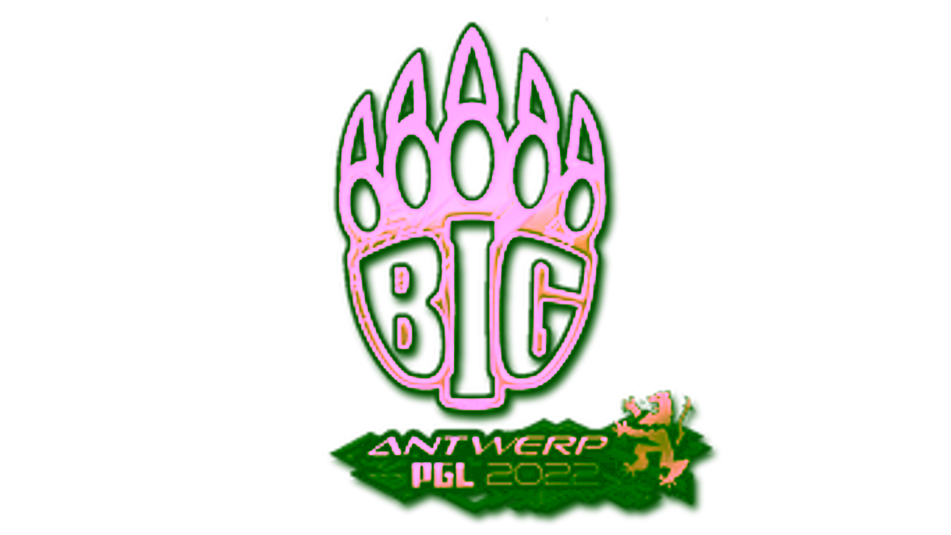 Display for Sticker | BIG (Gold) | Antwerp 2022