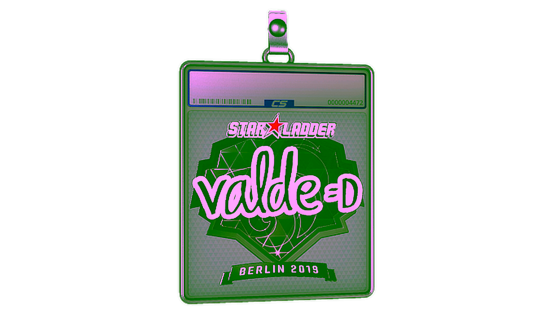 Display for Sticker Slab | v4lde (Foil) | Berlin 2019