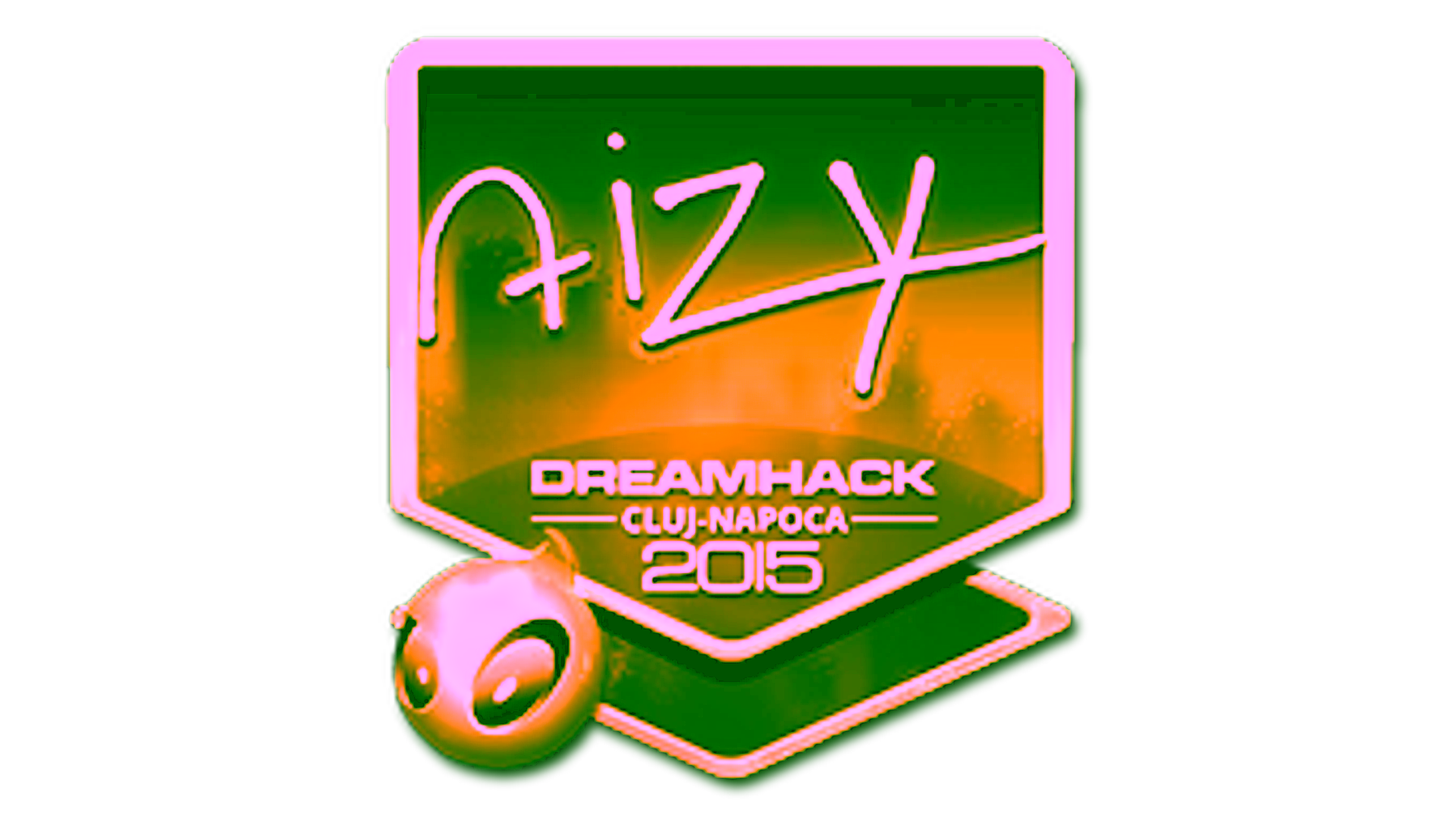 Display for Sticker | aizy (Gold) | Cluj-Napoca 2015