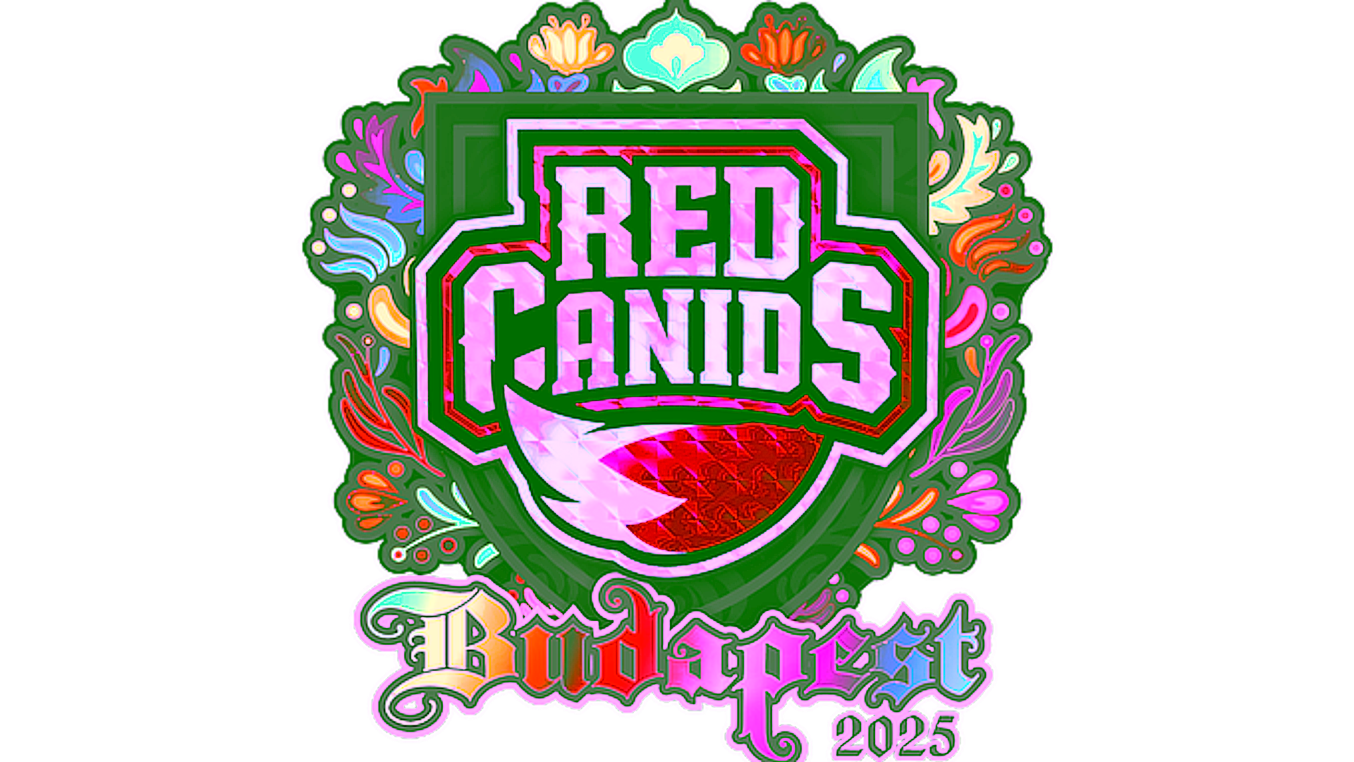 Display for Sticker | RED Canids (Holo) | Budapest 2025