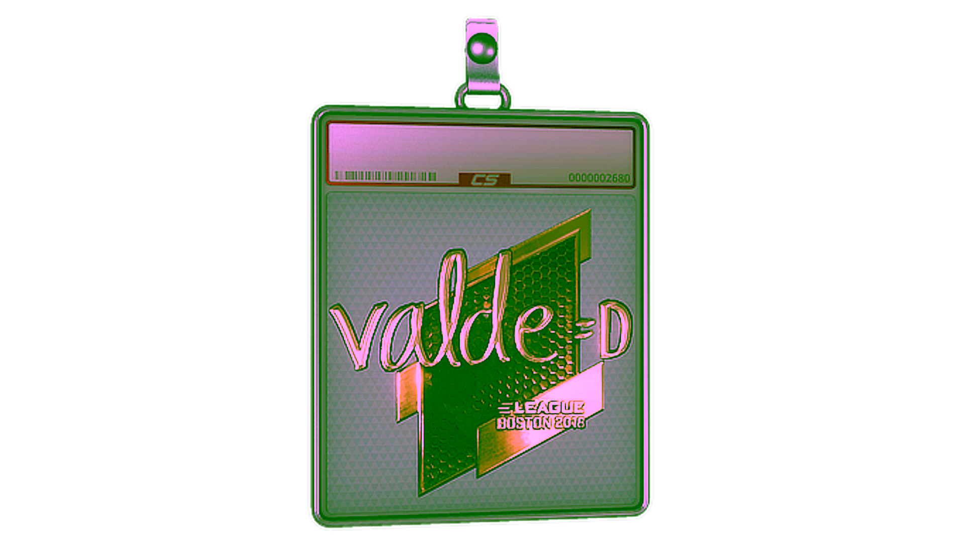 Affichage pour Sticker Slab | v4lde (Gold) | Boston 2018