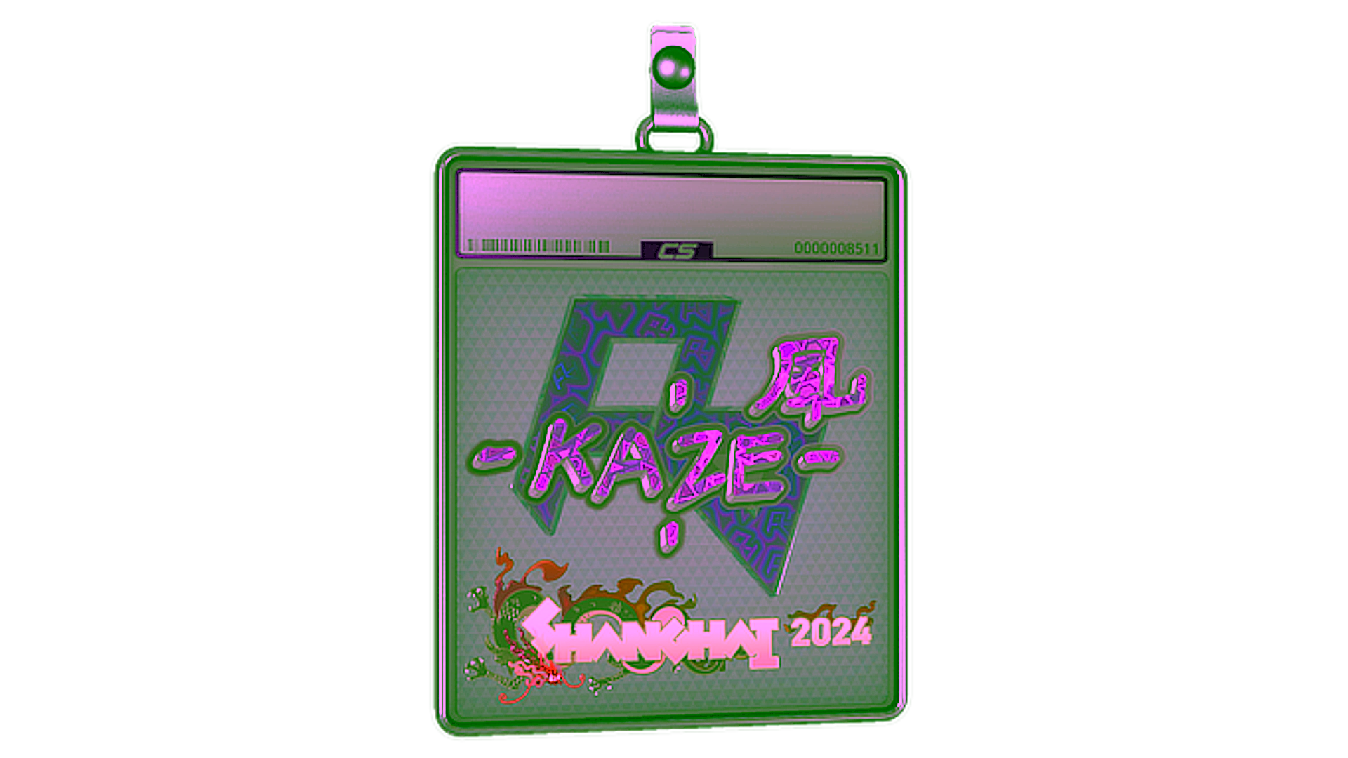 Display for Sticker Slab | Kaze (Holo) | Shanghai 2024