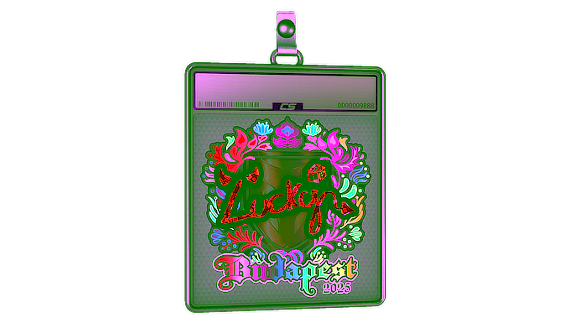 Display for Sticker Slab | Lucky (Holo) | Budapest 2025