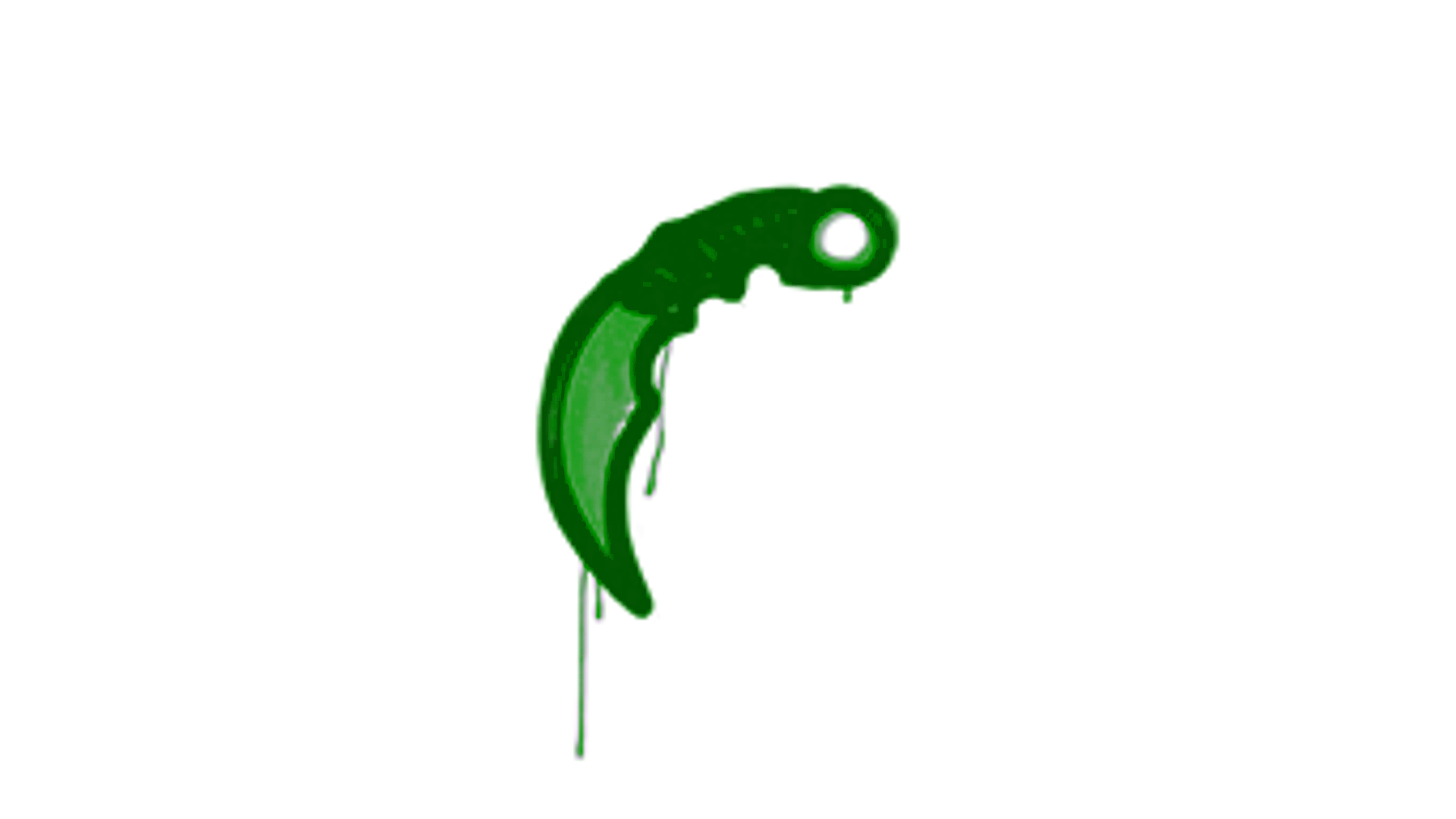 Display for Sealed Graffiti | Karambit (Jungle Green)