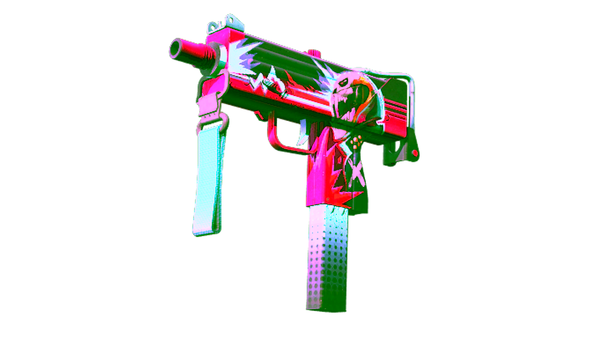Display for StatTrak™ MAC-10 | Neon Rider (Well-Worn)