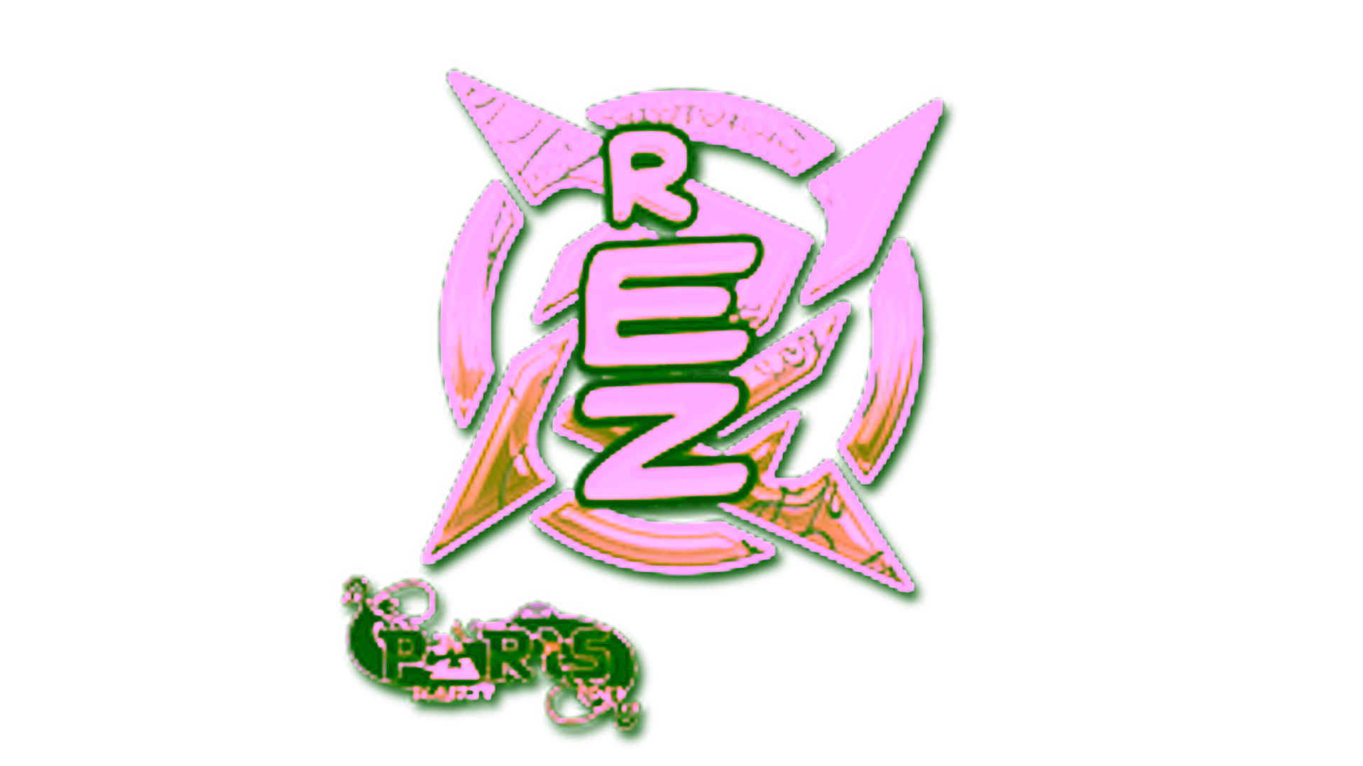 Anzeige für Sticker | REZ (Gold) | Paris 2023