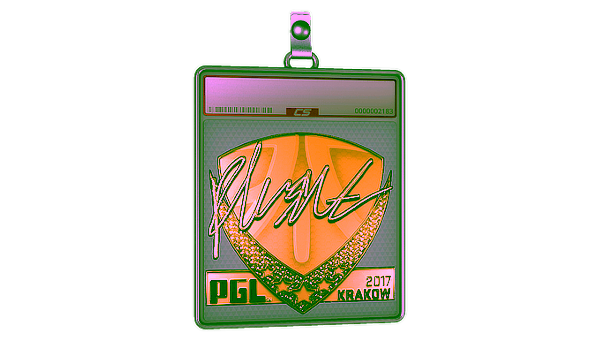 Sticker Slab | flusha (Gold) | Krakow 2017 için görüntü