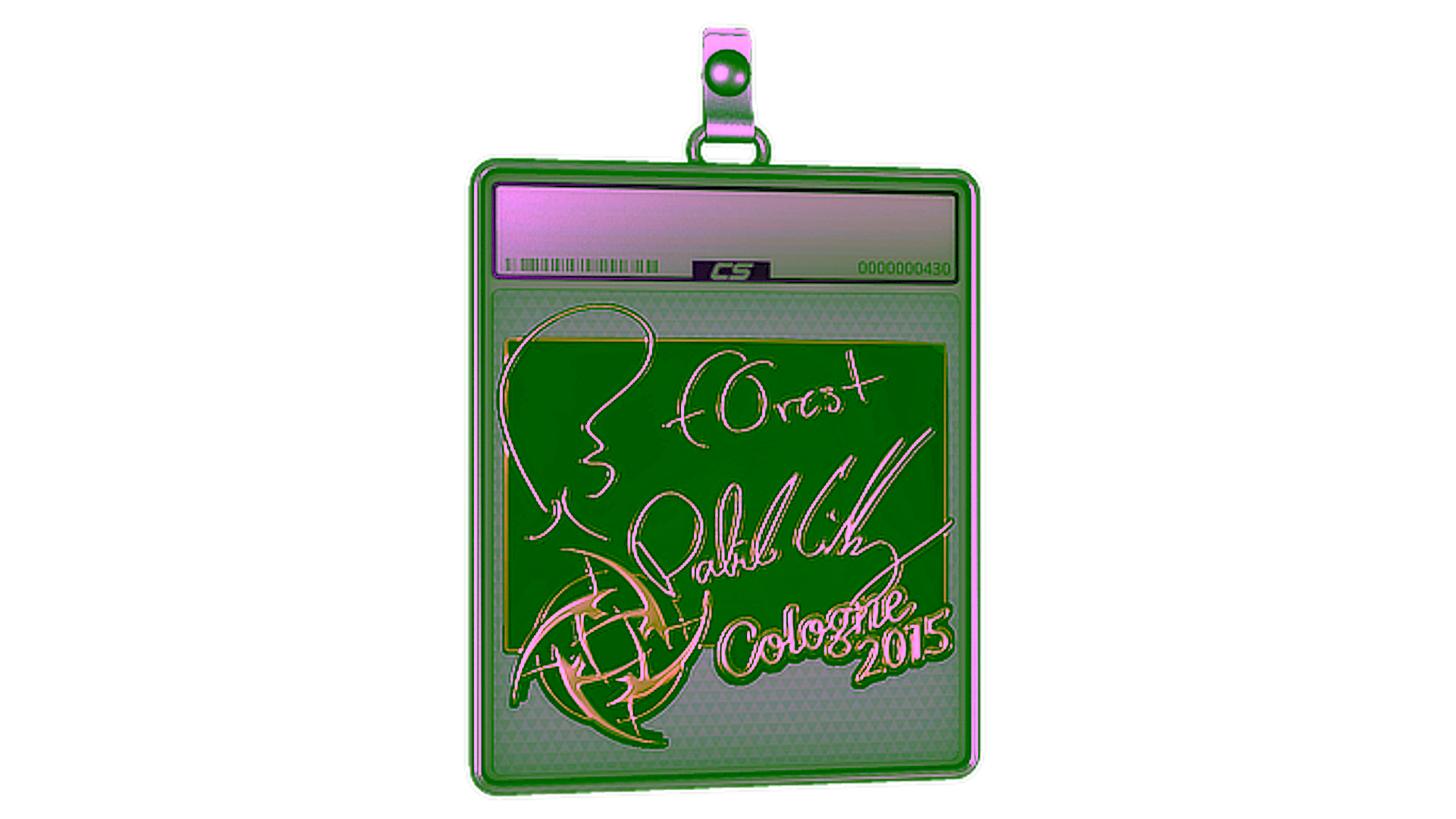 عرض لـ Sticker Slab | f0rest (Gold) | Cologne 2015