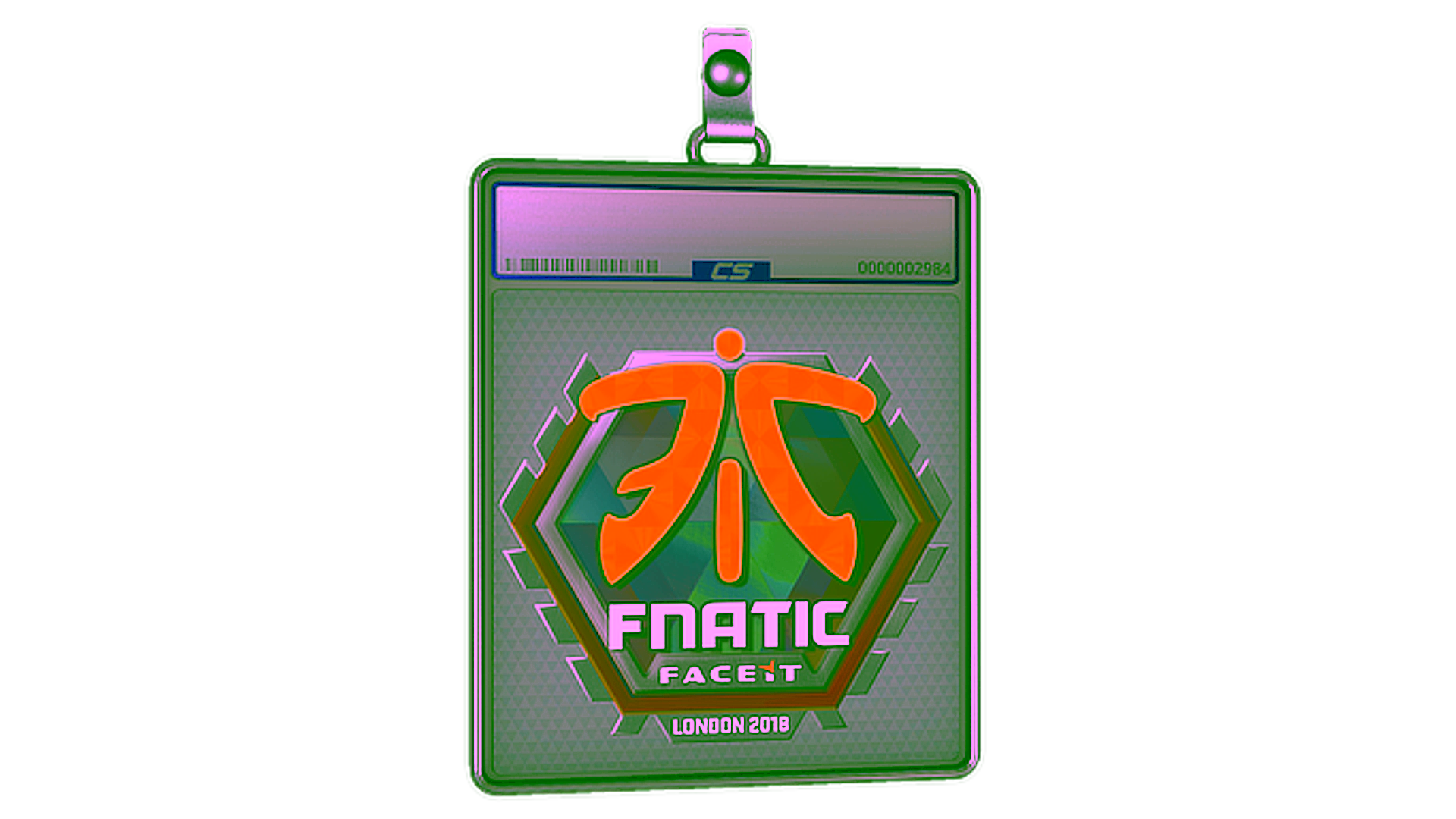 Display for Sticker Slab | Fnatic (Holo) | London 2018