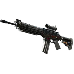 StatTrak™ SG 553 | Heavy Metal (Minimal Wear)