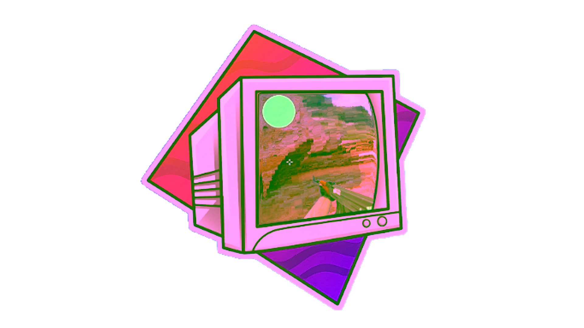 Rodyti Sticker | Old School (Lenticular)