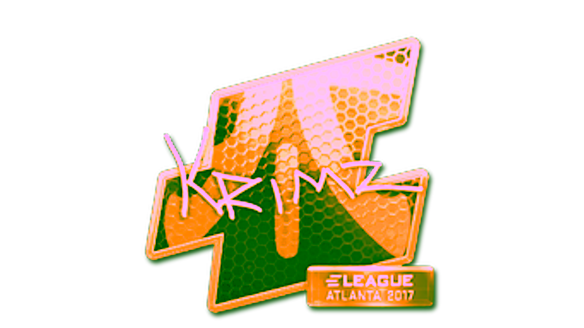Display for Sticker | KRIMZ (Gold) | Atlanta 2017