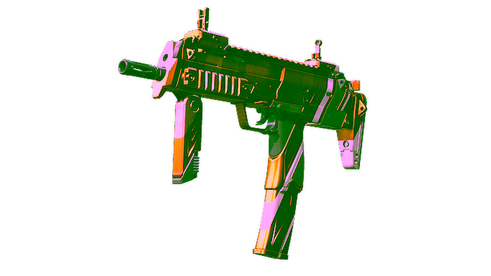 Display for Souvenir MP7 | Amberline (Minimal Wear)