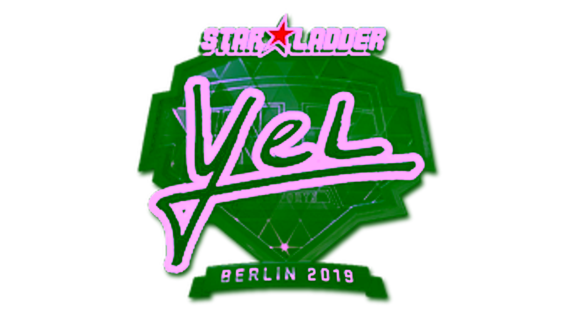 Display for Sticker | yel (Foil) | Berlin 2019