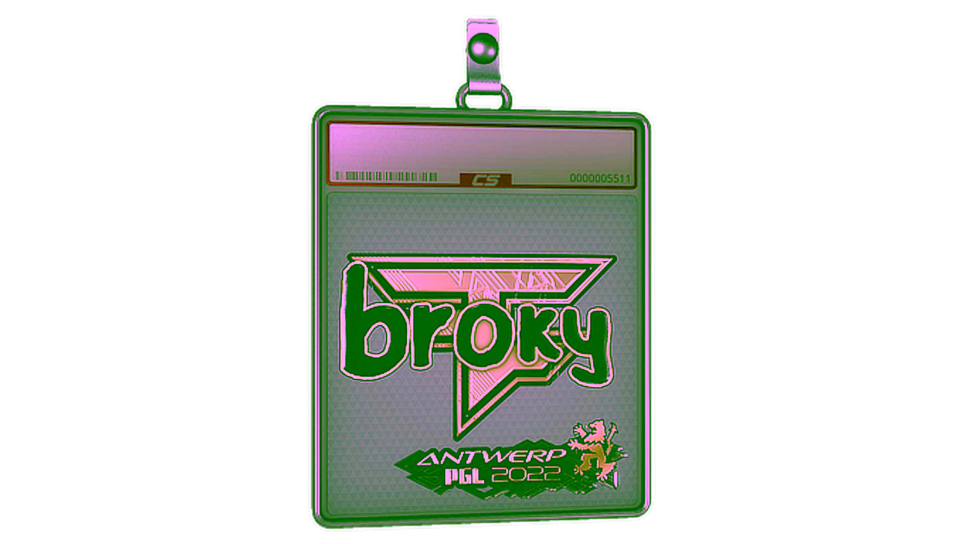 عرض لـ Sticker Slab | broky (Gold) | Antwerp 2022