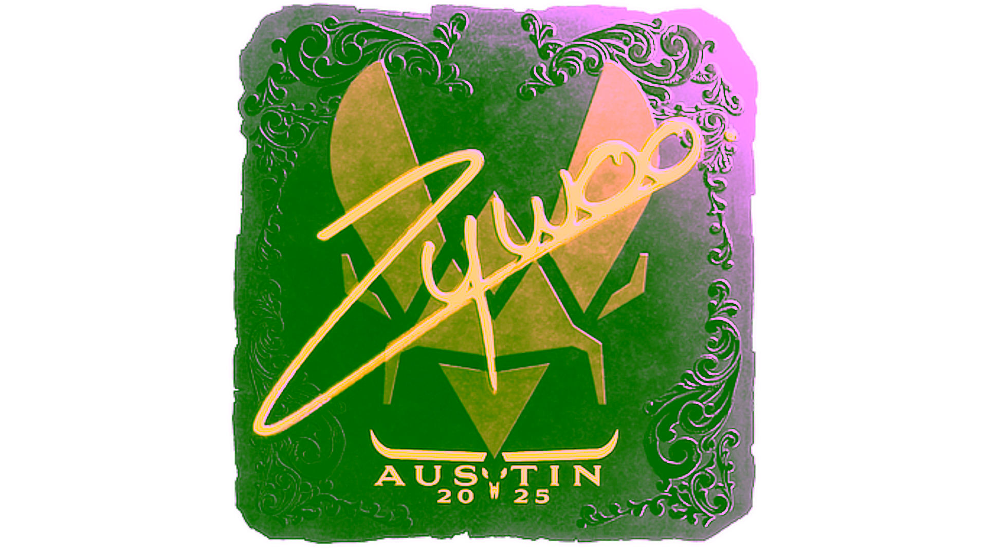 Display for Sticker | ZywOo (Foil) | Austin 2025