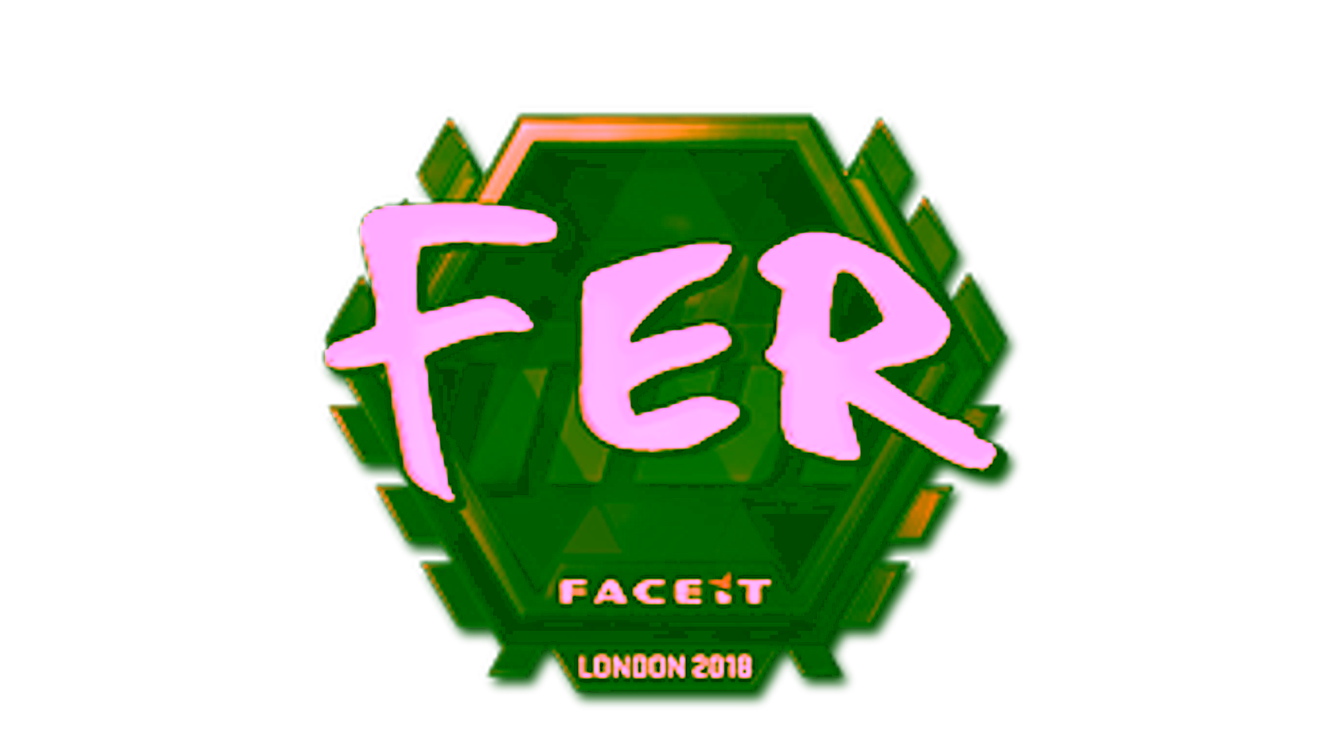 Display for Sticker | fer (Gold) | London 2018