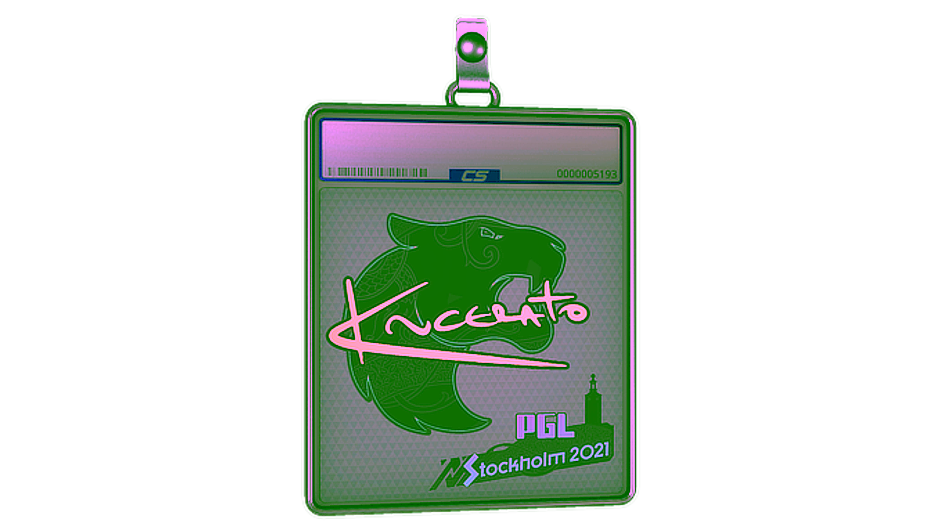 Display for Sticker Slab | KSCERATO (Holo) | Stockholm 2021