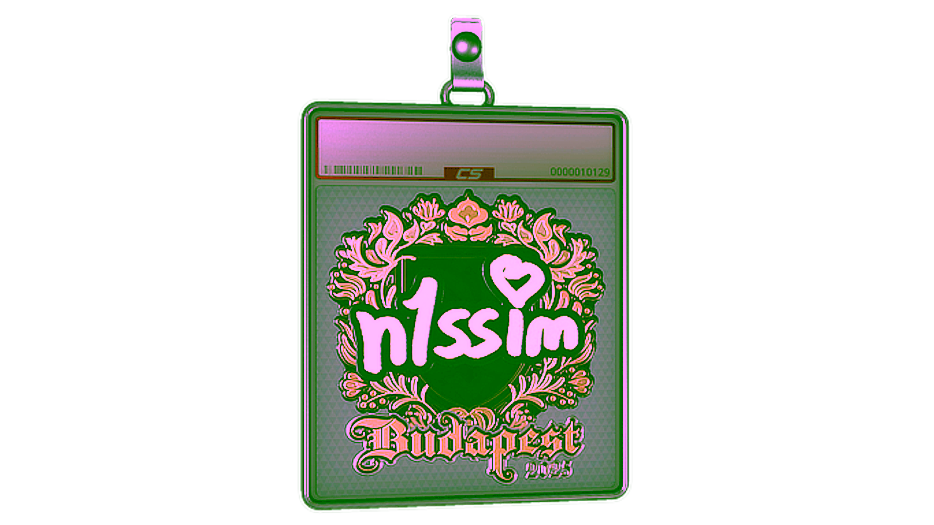 Display for Sticker Slab | n1ssim (Gold) | Budapest 2025