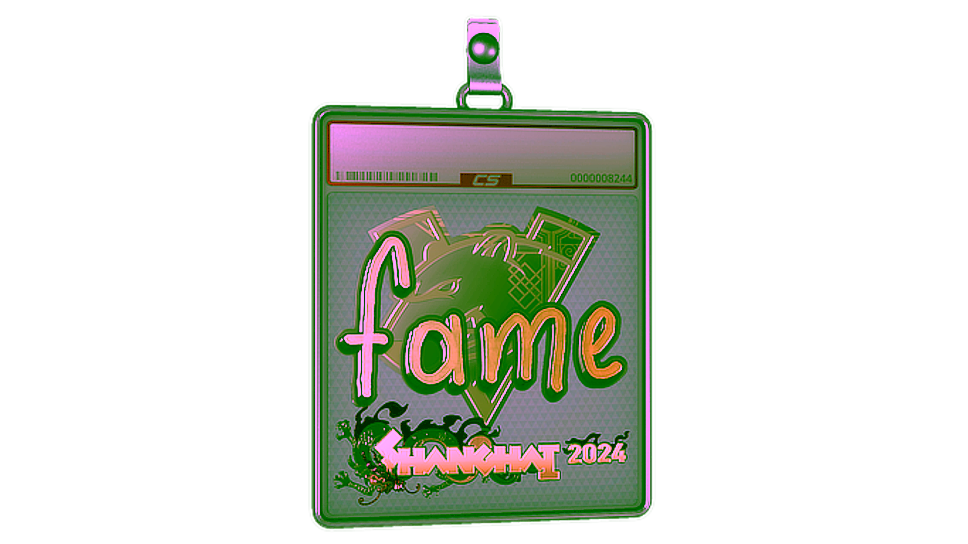 Visar för Sticker Slab | fame (Gold) | Shanghai 2024